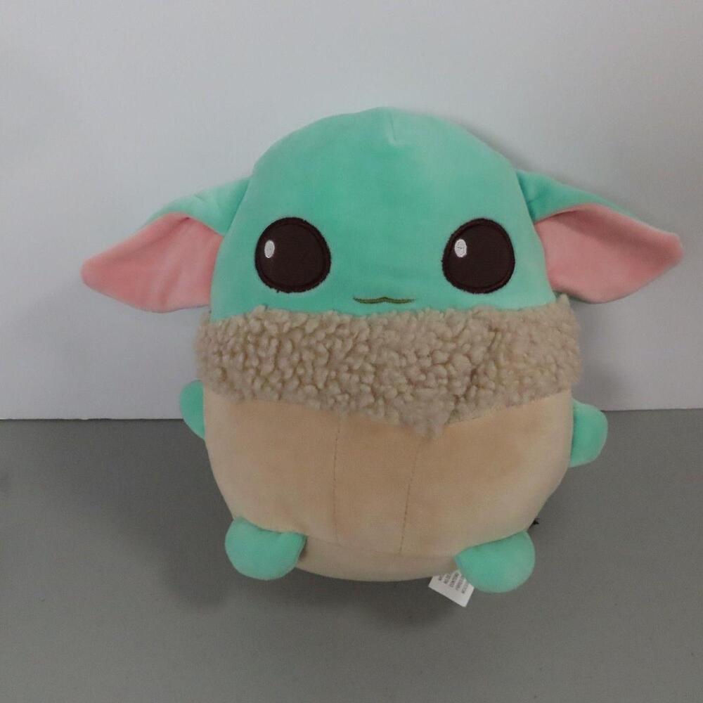 The Mattel Star Wars Grogu Baby Yoda Squishy Plush Stuffed Animal is a 7-inch co